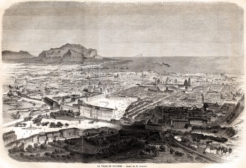 La città di Palermo nel 1700 wikimedia public domain