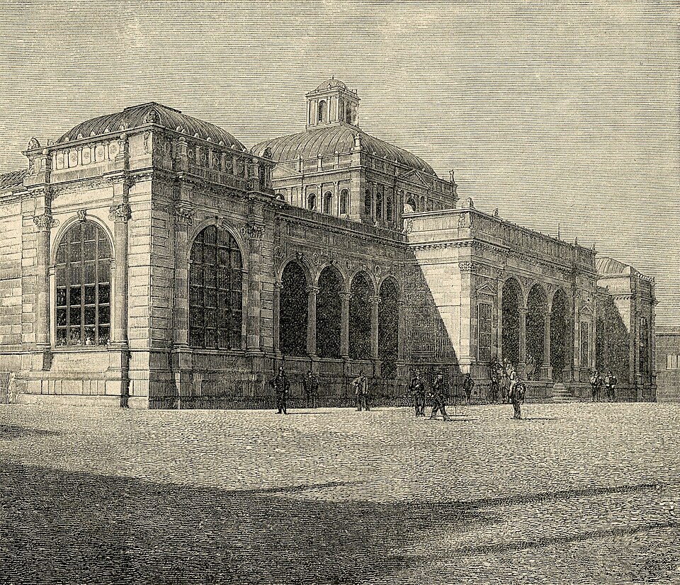 Esposizione Nazionale a Palermo 1891/92: Esterno del Palazzo delle Belle Arti, dell’architetto Ernesto Basile