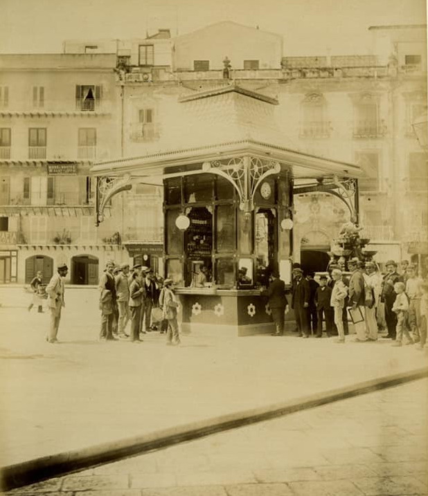 Chiosco Lipari a Piazza Marina, non più esistente