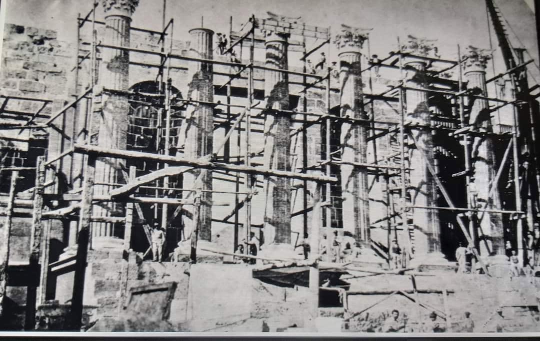 Il Teatro Massimo di Palermo in costruzione